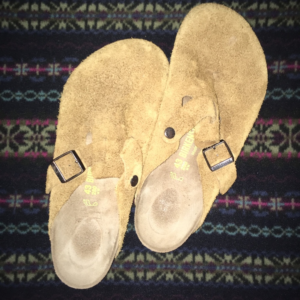 Birkenstock Boston Brown Suede Clog